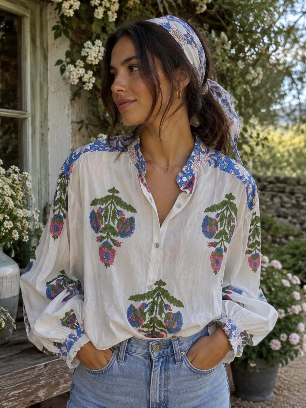 Alix of Bohemia Peasant Blouse Top